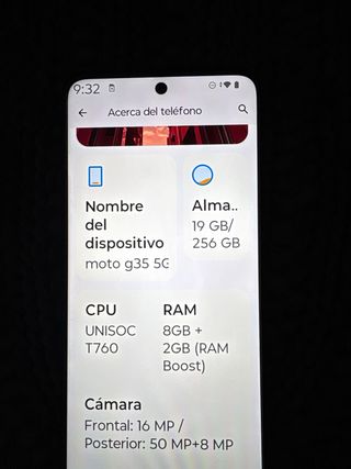 Motorola G35 8GB RAM 256GB Negro Esta nuevo