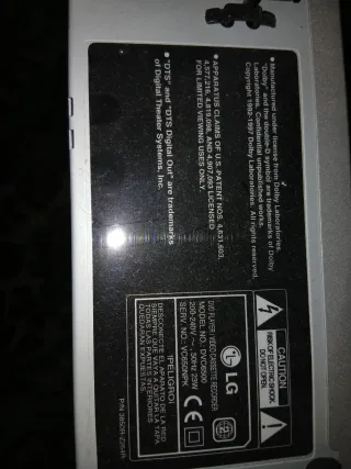 LG Reproductor DVD VCR Combo