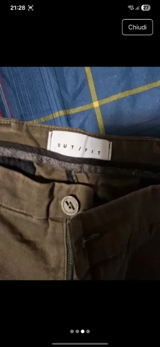Pantaloni cargo verdi