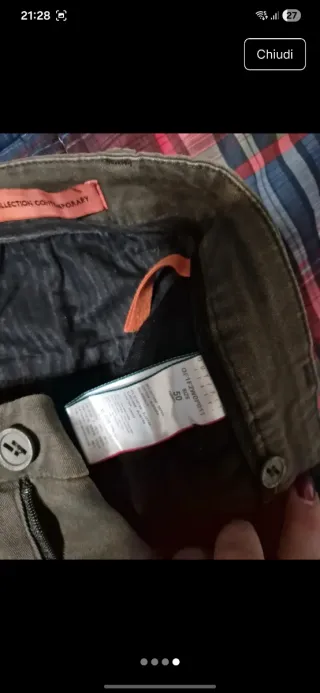 Pantaloni cargo verdi