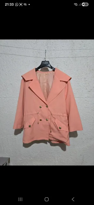 Cappotto Made in Italy Tg 46 Rosa
