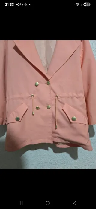 Cappotto Made in Italy Tg 46 Rosa