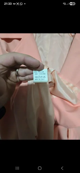 Cappotto Made in Italy Tg 46 Rosa