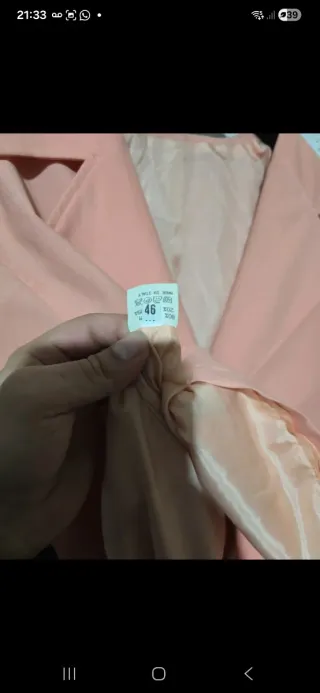 Cappotto Made in Italy Tg 46 Rosa