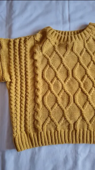 Jersey Lefties mostaza trenzado