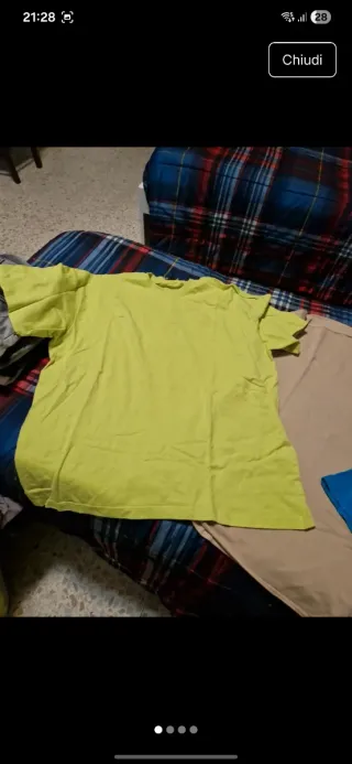 Set uomo beige e verde