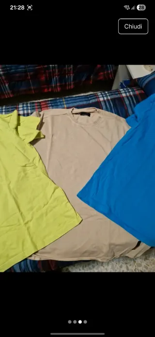 Set uomo beige e verde