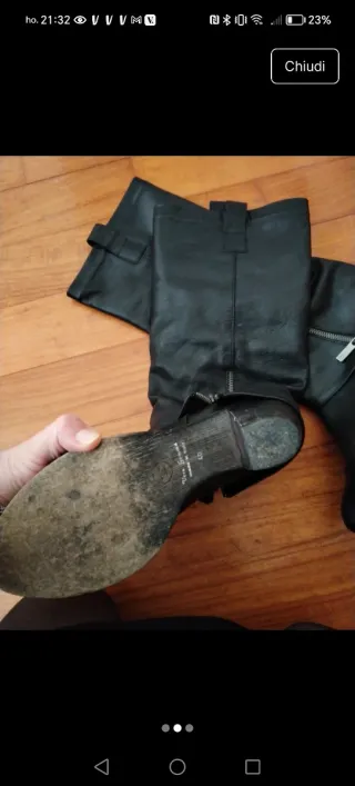 Stivali Chanel n. 40 pelle morbidissima.