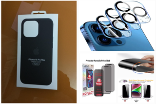 Pack Funda Apple iphone 16 Pro Max + Protectores