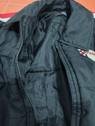 Chaqueta Bomber Moto Boxy fit Negra y Roja