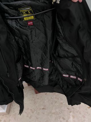 Chaqueta Moto Mujer Negra