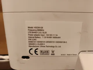 Central de Alarma. Modelo HSGW-G8