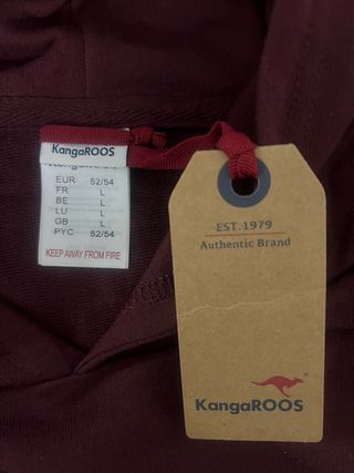 Talla L. Sudadera con capucha KangaROOS