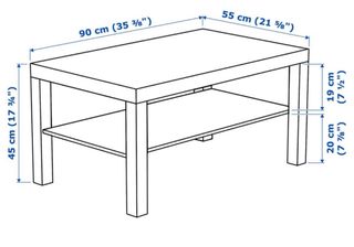 Mesa Centro Lack Ikea Blanca