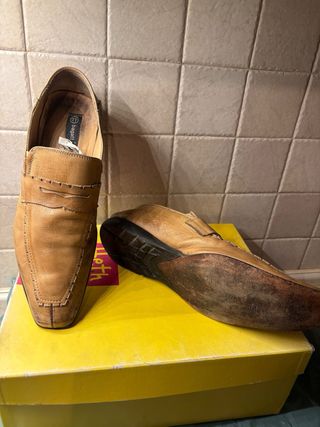2 paia scarpe uomo vintage pelle