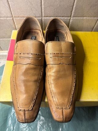 2 paia scarpe uomo vintage pelle
