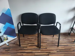 Juego de 2 Sillas Negras