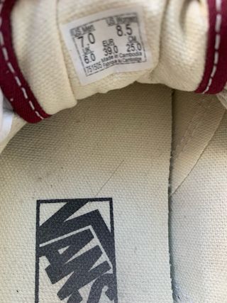 Vans Old Skool Rojas Talla 39