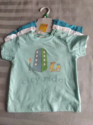 Lote 3 Camisetas Bebé City Ride
