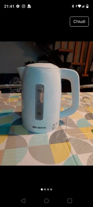 Bollitore elettrico Ariete bianco