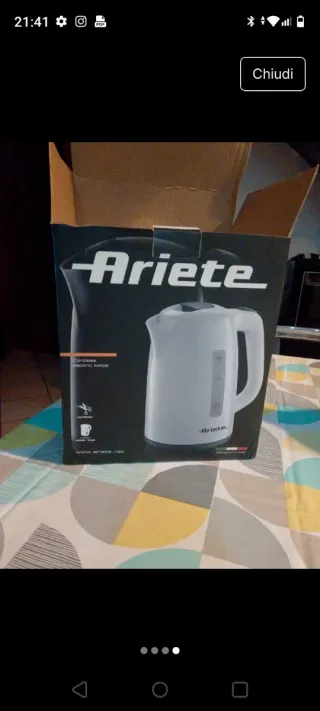 Bollitore elettrico Ariete bianco