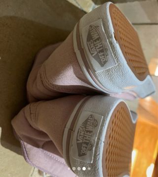 Zapatillas Vans rosas altas talla 36