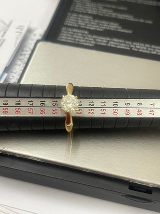 Anillo Oro 18k Diamante Natural 1.11 Ct