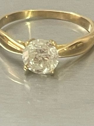 Anillo Oro 18k Diamante Natural 1.11 Ct