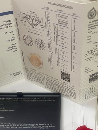 Anillo Oro 18k Diamante Natural 1.11 Ct