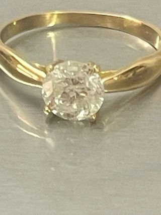 Anillo Oro 18k Diamante Natural 1.11 Ct