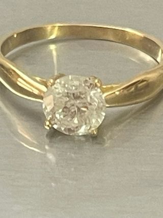 Anillo Oro 18k Diamante Natural 1.11 Ct