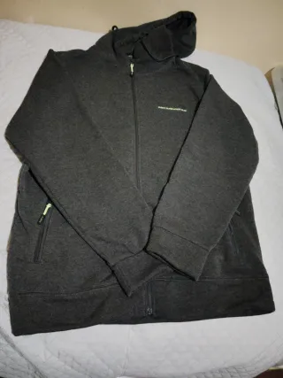 Chaqueta Sudadera Hombre Gris Cremallera