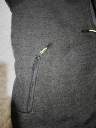 Chaqueta Sudadera Hombre Gris Cremallera