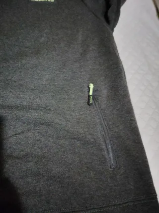 Chaqueta Sudadera Hombre Gris Cremallera