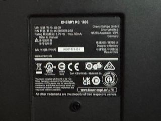 Teclado Cherry KC 1000 Negro - excelente estado