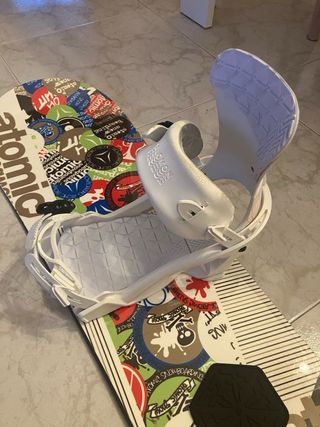 Tabla Snowboard Atomic 150 + Fijaciones Salomon