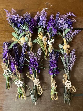10 Mazzolini Finta Lavanda Matrimonio (Set A)