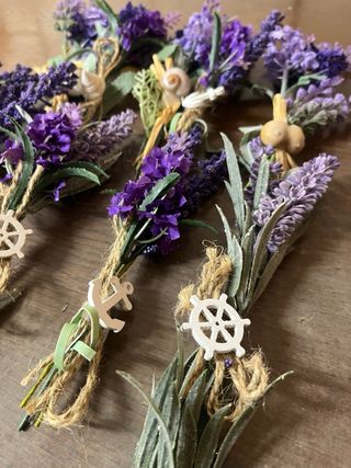 10 Mazzolini Finta Lavanda Matrimonio (Set A)