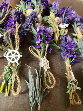 10 Mazzolini Finta Lavanda Matrimonio (Set A)