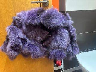 Chaqueta corta pelo zorro BDBA morada