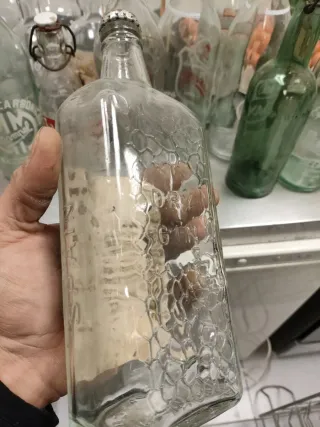 29 bottiglie antiche + espositore