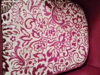 Sillón Rojo burdeos Piel Sintética Años 70