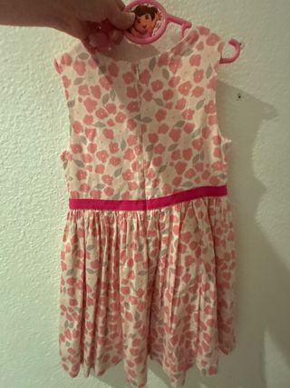Vestido niña flores 5-6 años