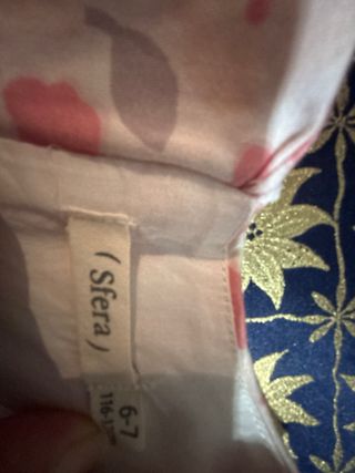 Vestido niña flores 5-6 años