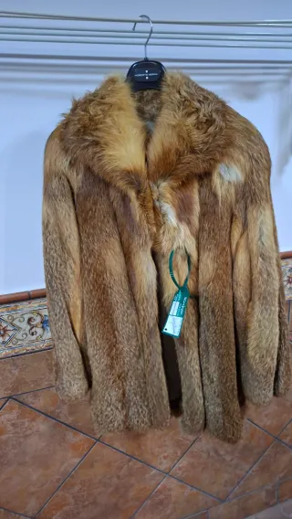 Chaquetón Piel Zorro alta calidad peleteria Mujer
