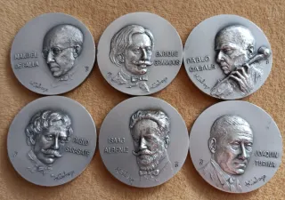 Medallas Músicos Españoles - Colección 6 Grandes