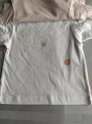 Lote 3 Camisetas Bebé 12-18 Meses