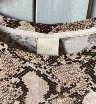 Camiseta estampado serpiente mujer - H&M - Talla S