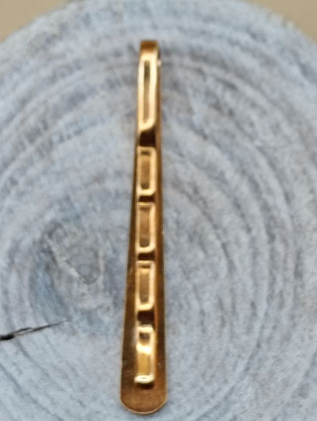 Pasador de corbata dorado