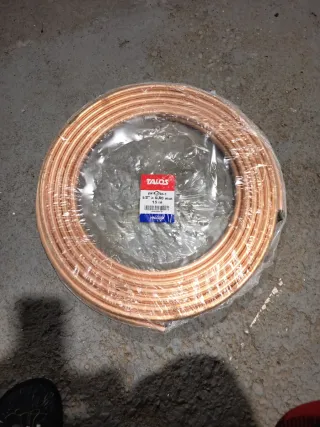 Rollo Tubería Cobre 1/2 x 0,80mm 15m